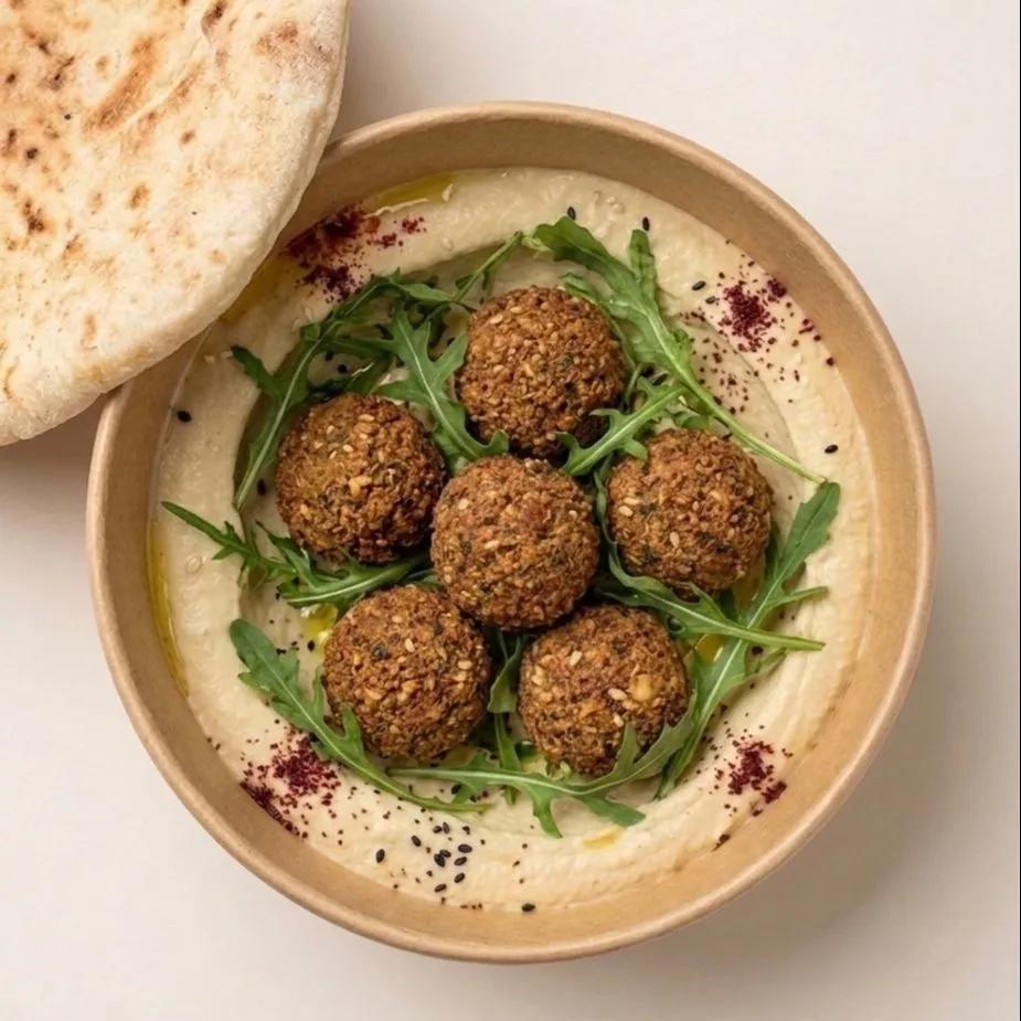 W/ falafels