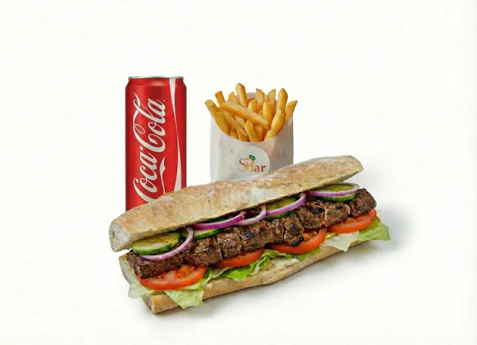 Sandwich Filet de Bœuf avec FRITES ET BOISSON