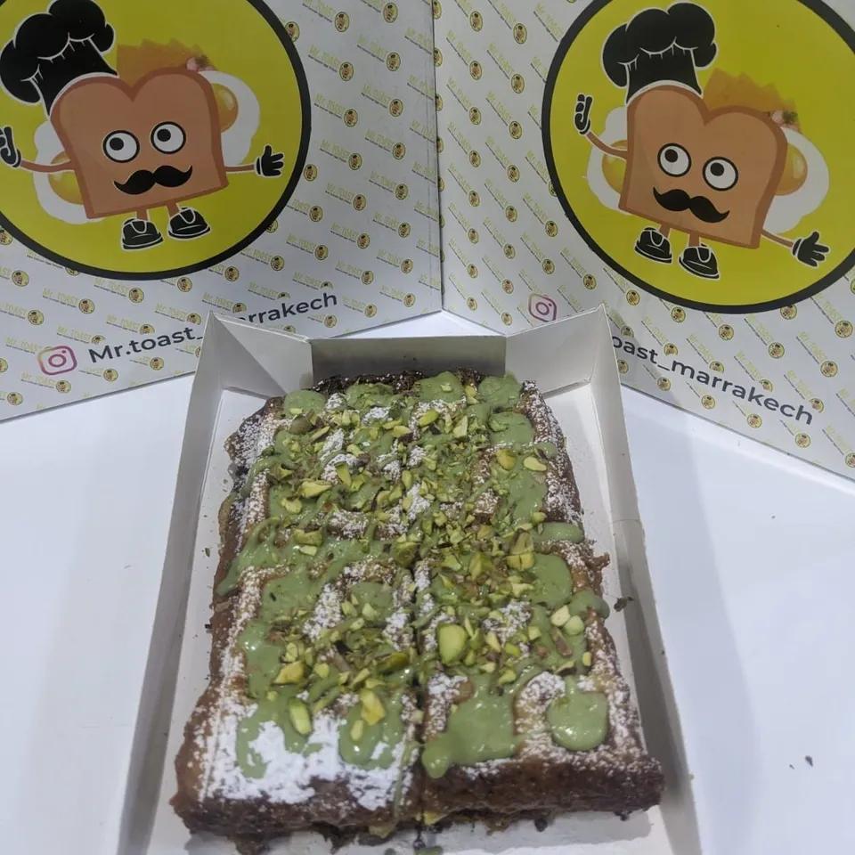 Waffle Toast Pistache