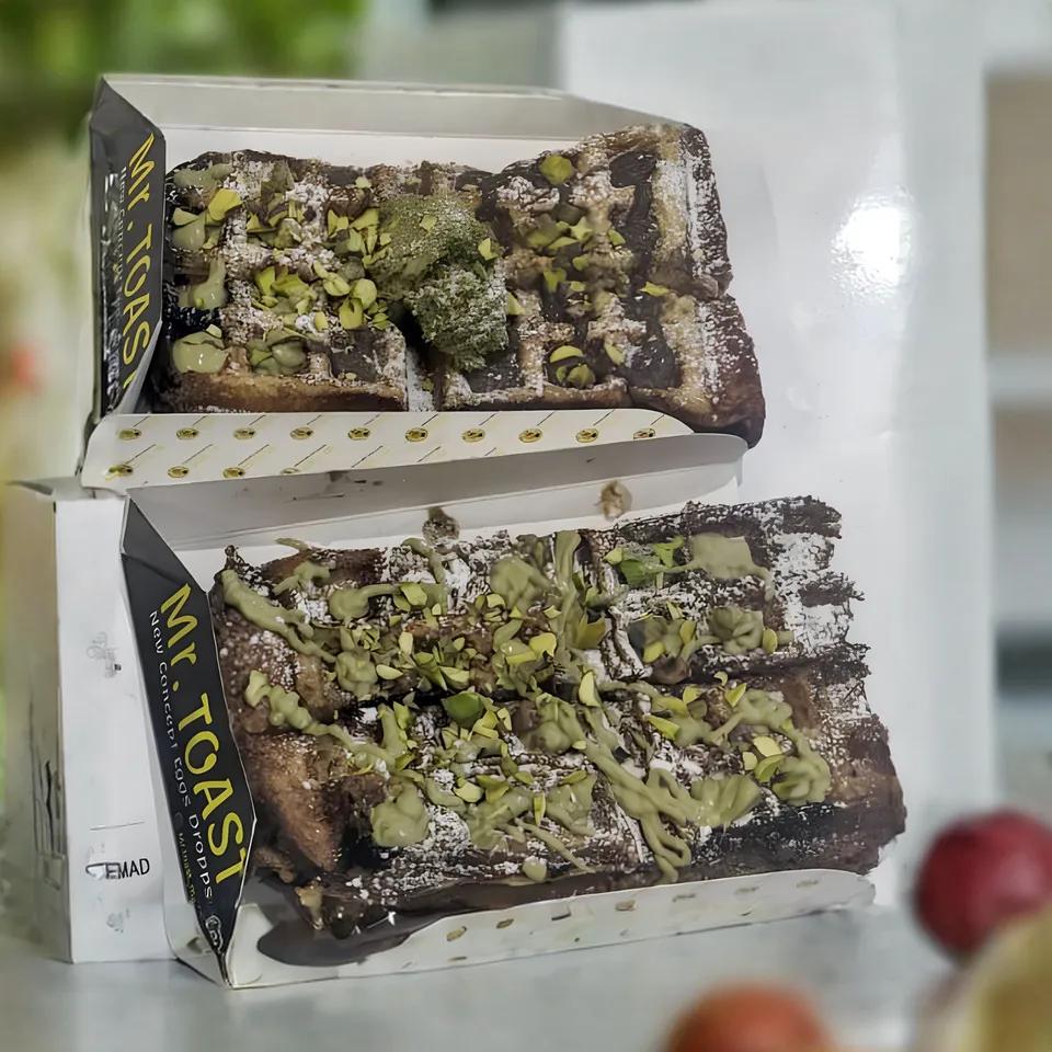 Waffle Toast Kunafa