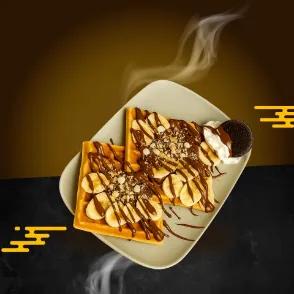 Gaufre chocolat blanc morjene Banane