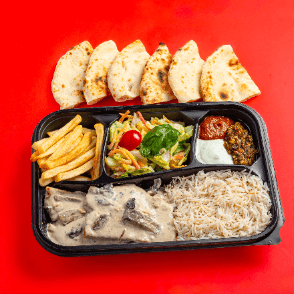 Plat poulet crème champignons
