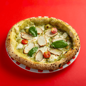 Pizza Napolitaine Pesto Pollo