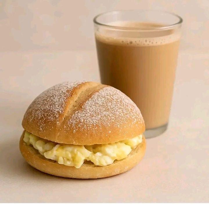 Omelette luncheon milk coffee