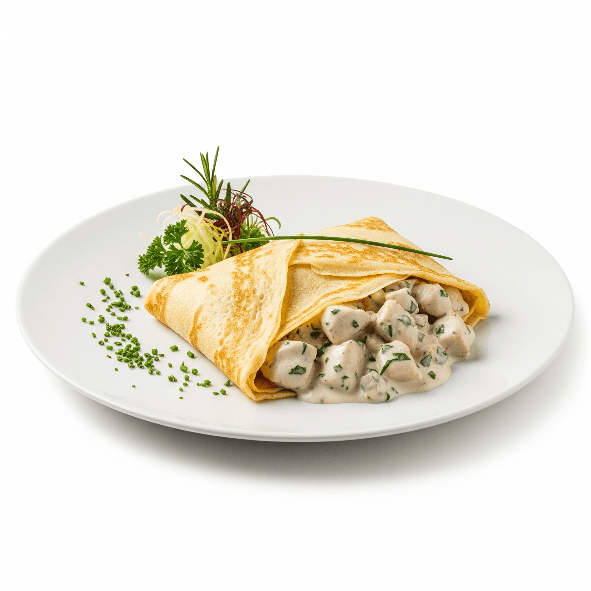Crêpe salée Poulet à la crème