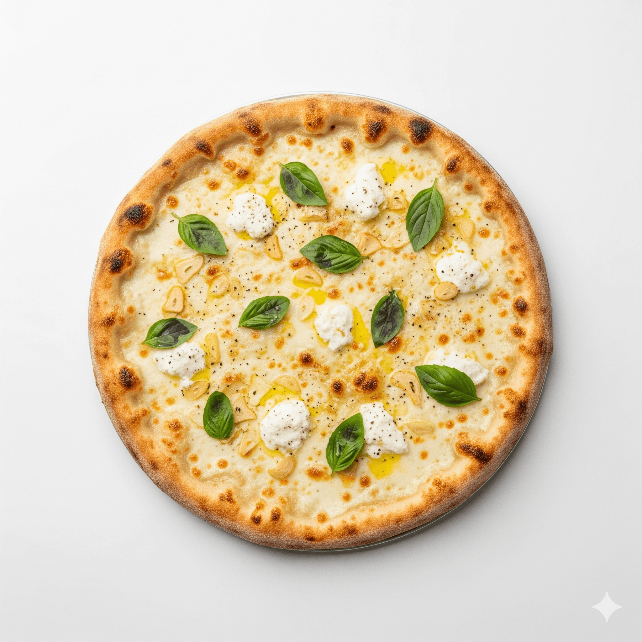 Pizza 4 Fromages Sauce Blanche