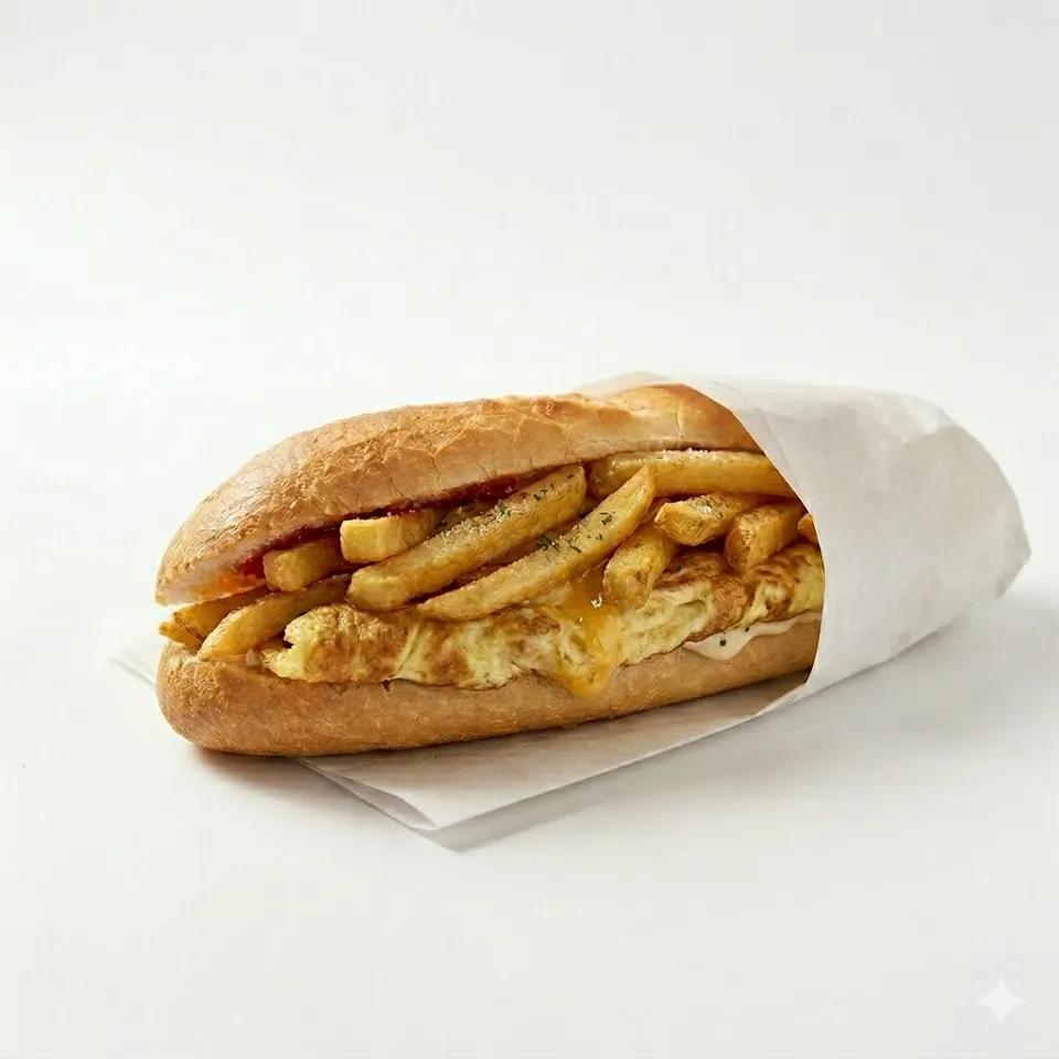 Sandwich Frites omelette