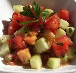 Salade Tomates Concombre
