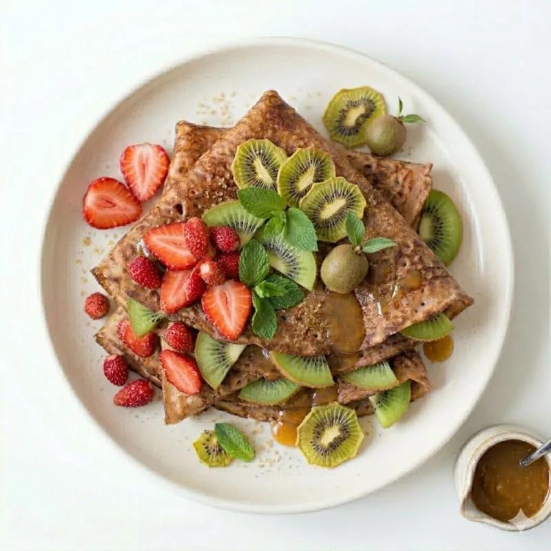 Crêpes Croustillantes aux 3 Fruits