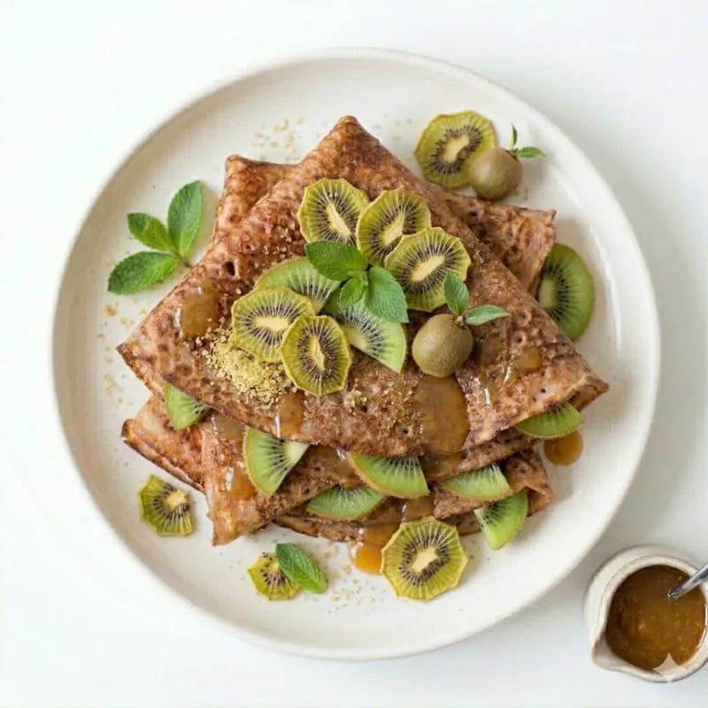 Crêpes Croustillantes au Kiwi