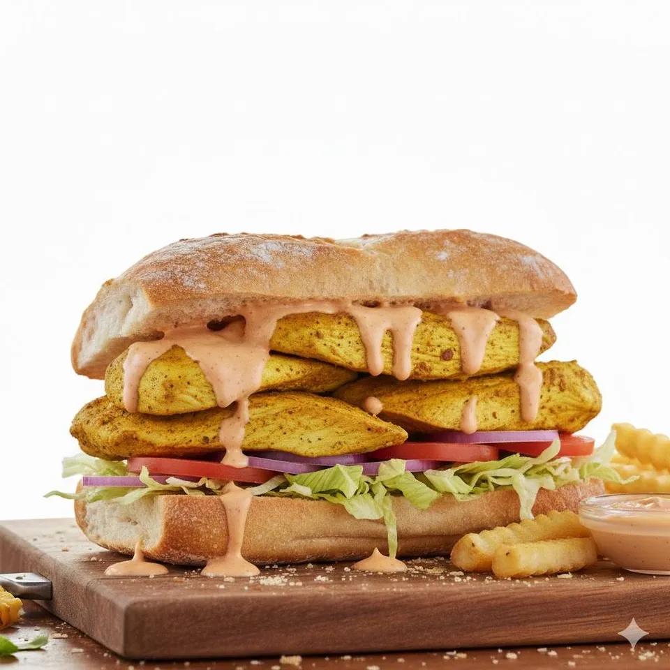 Sandwich Poulet Curry