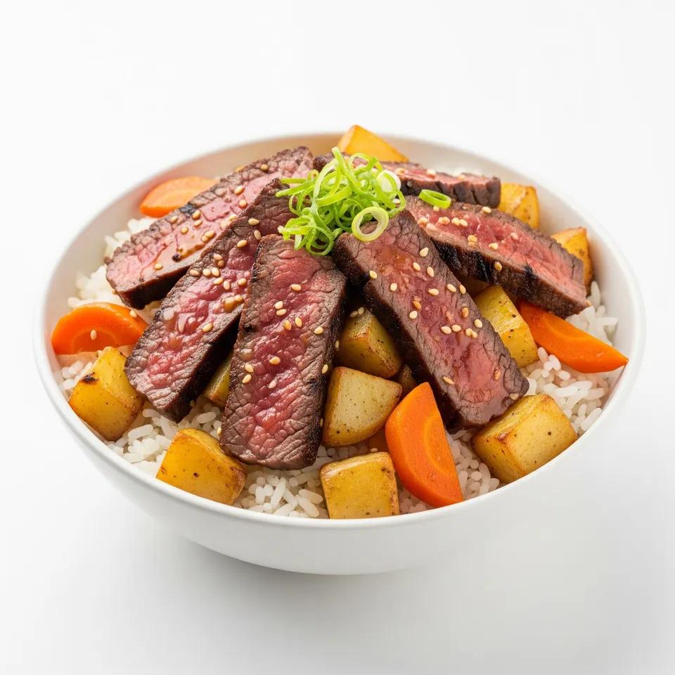 Riz au bœuf grillé