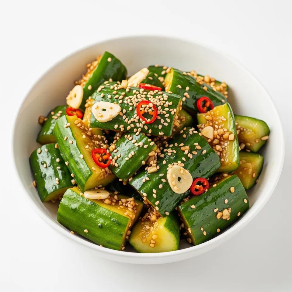Salade de concombres mariné