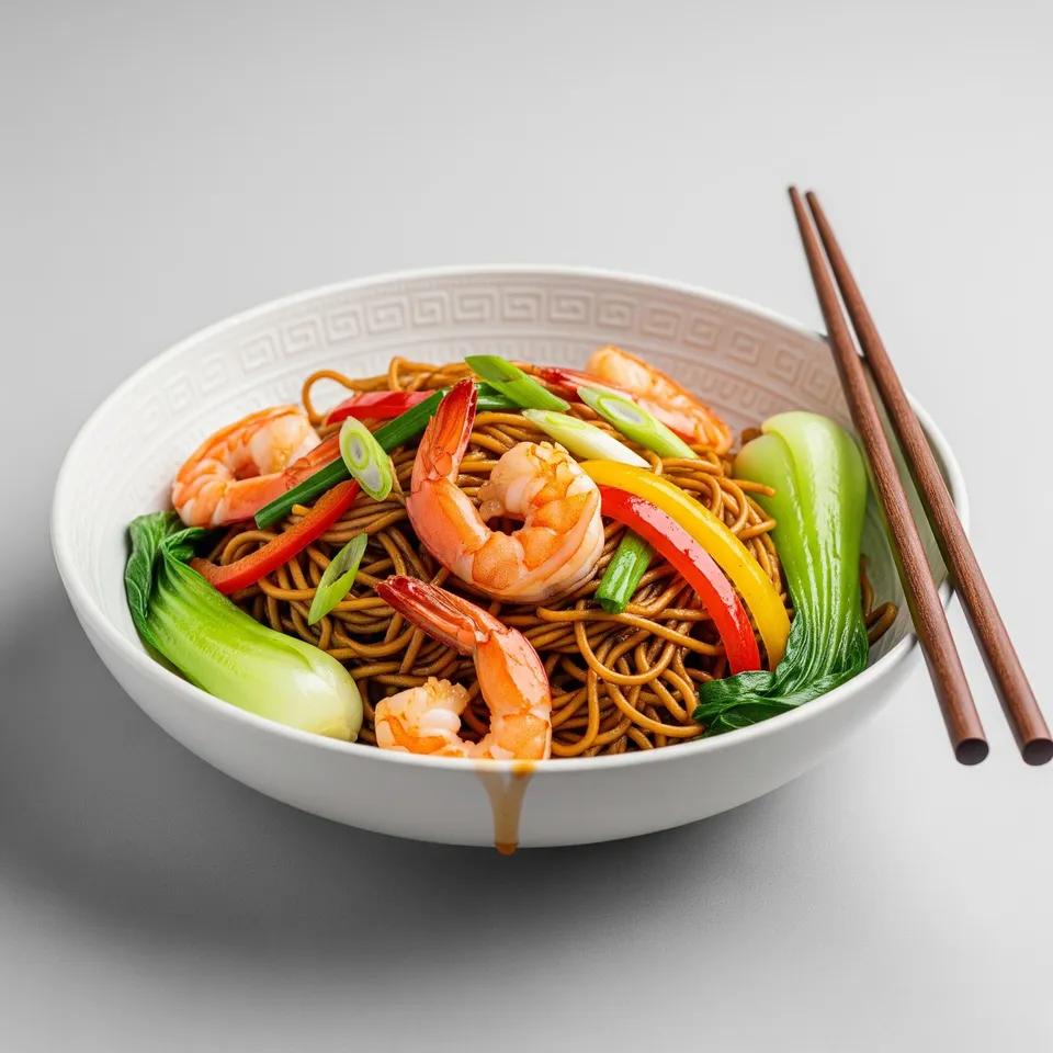 Nouilles au crevettes