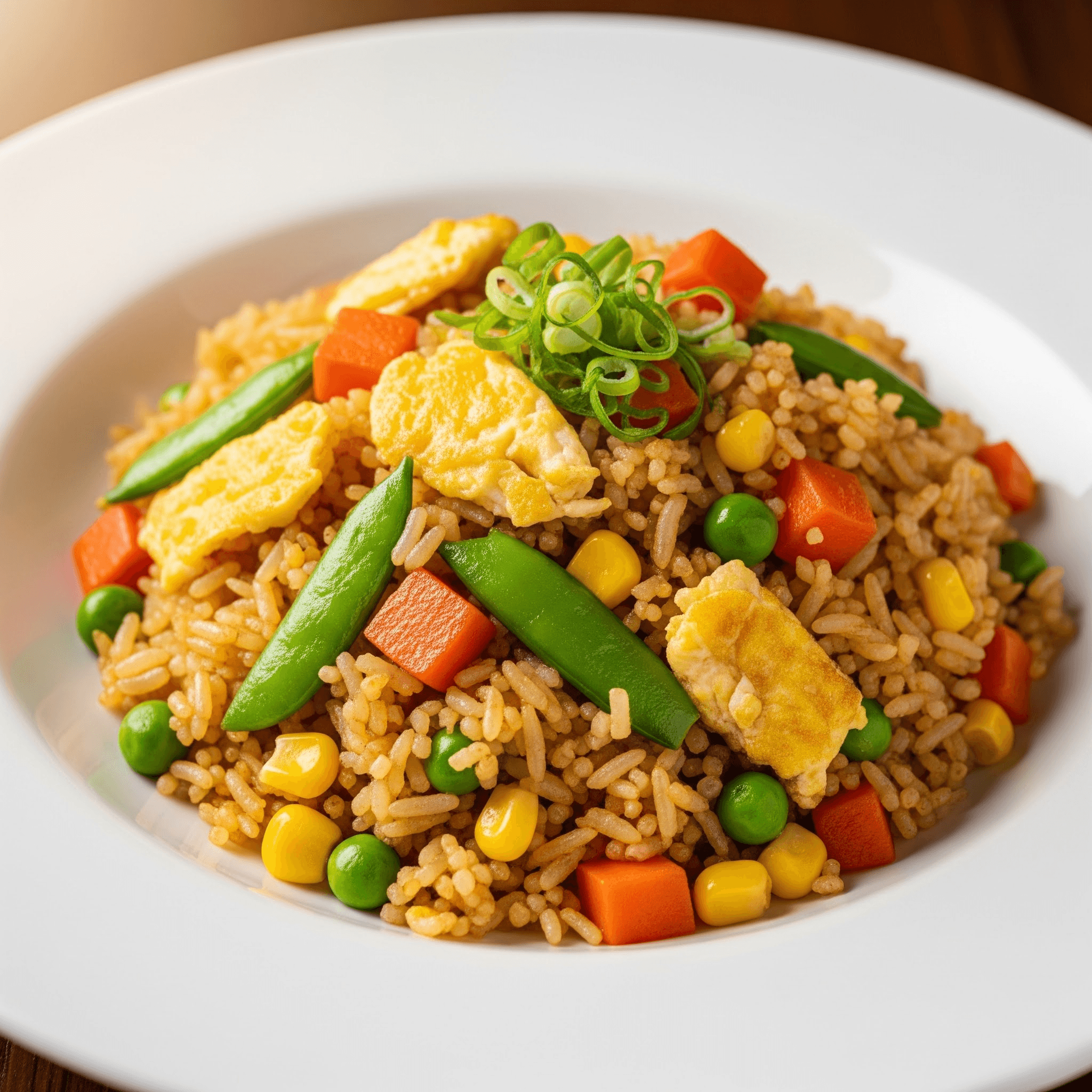 Riz au légumes et œuf