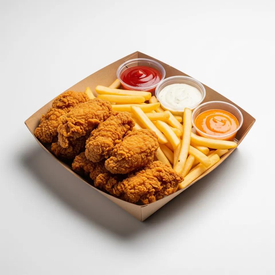 fried chicken wings dish