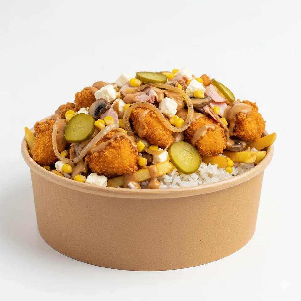 Poutine Poulet Pané Riz