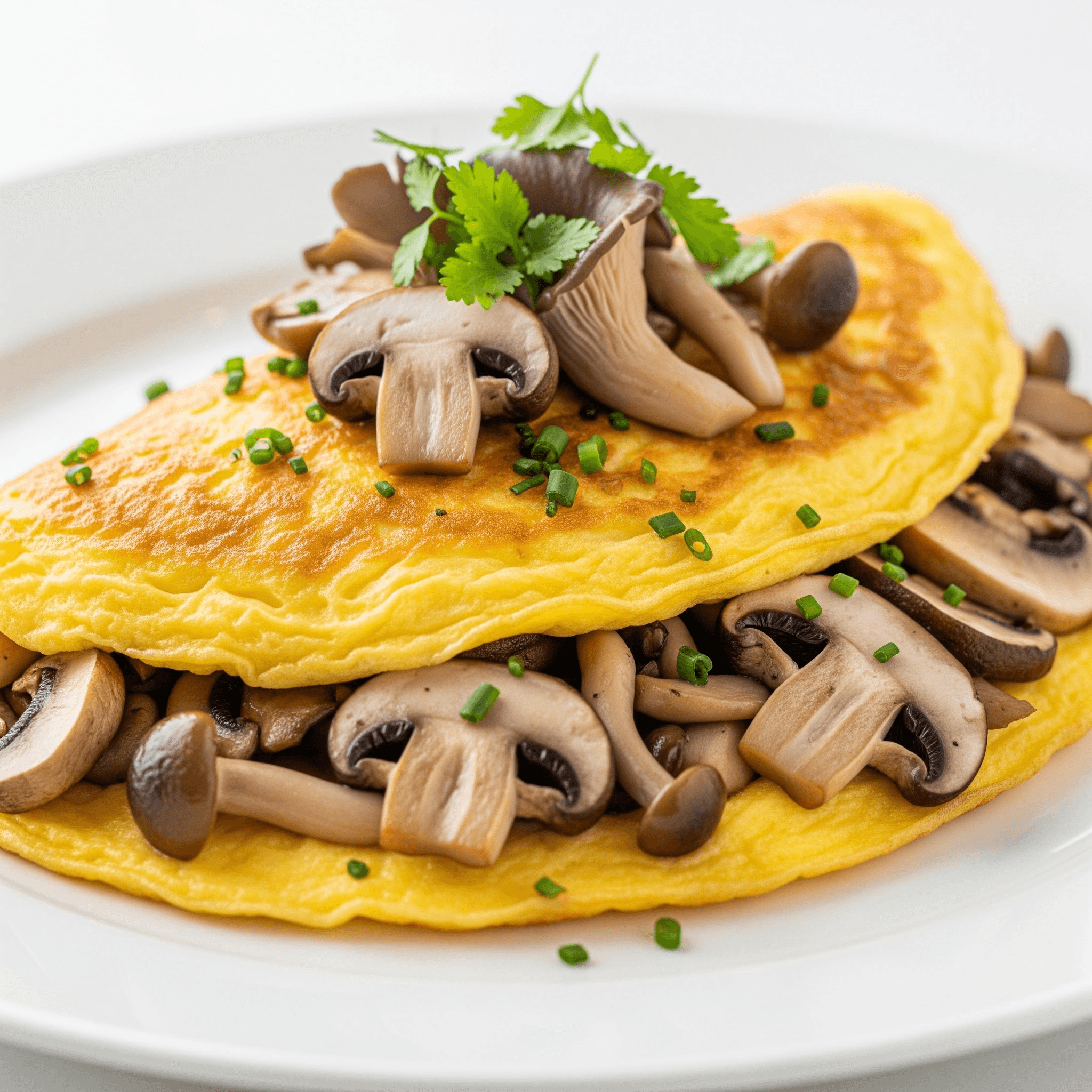 Omelette aux champignons