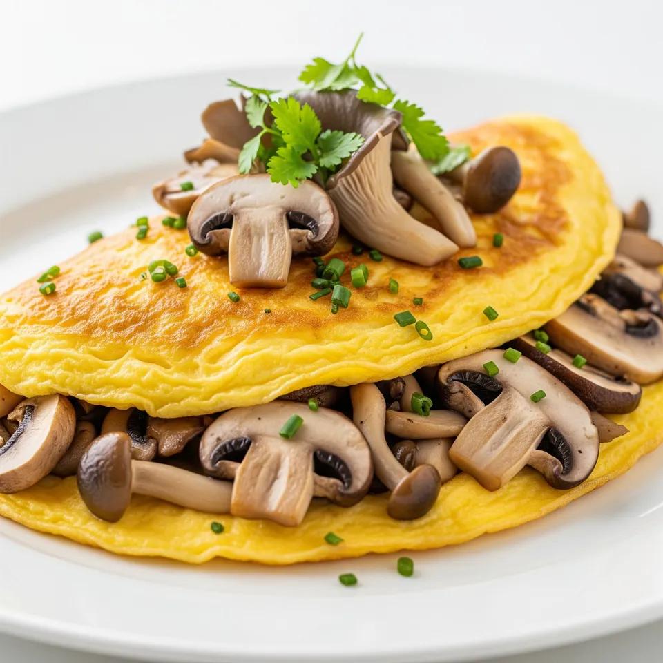 Omelette aux champignons