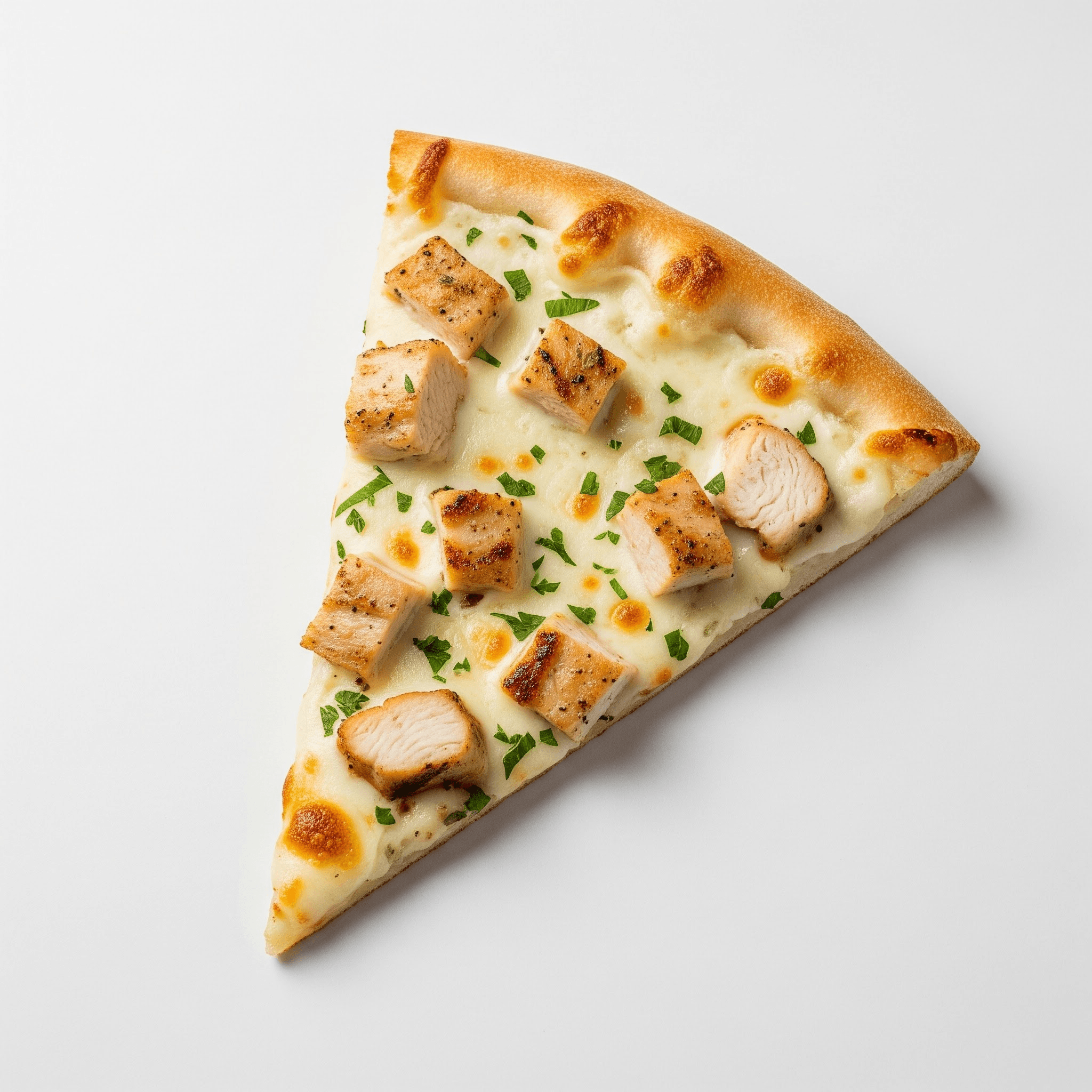 Tranche Pizza sauce blanche poulet