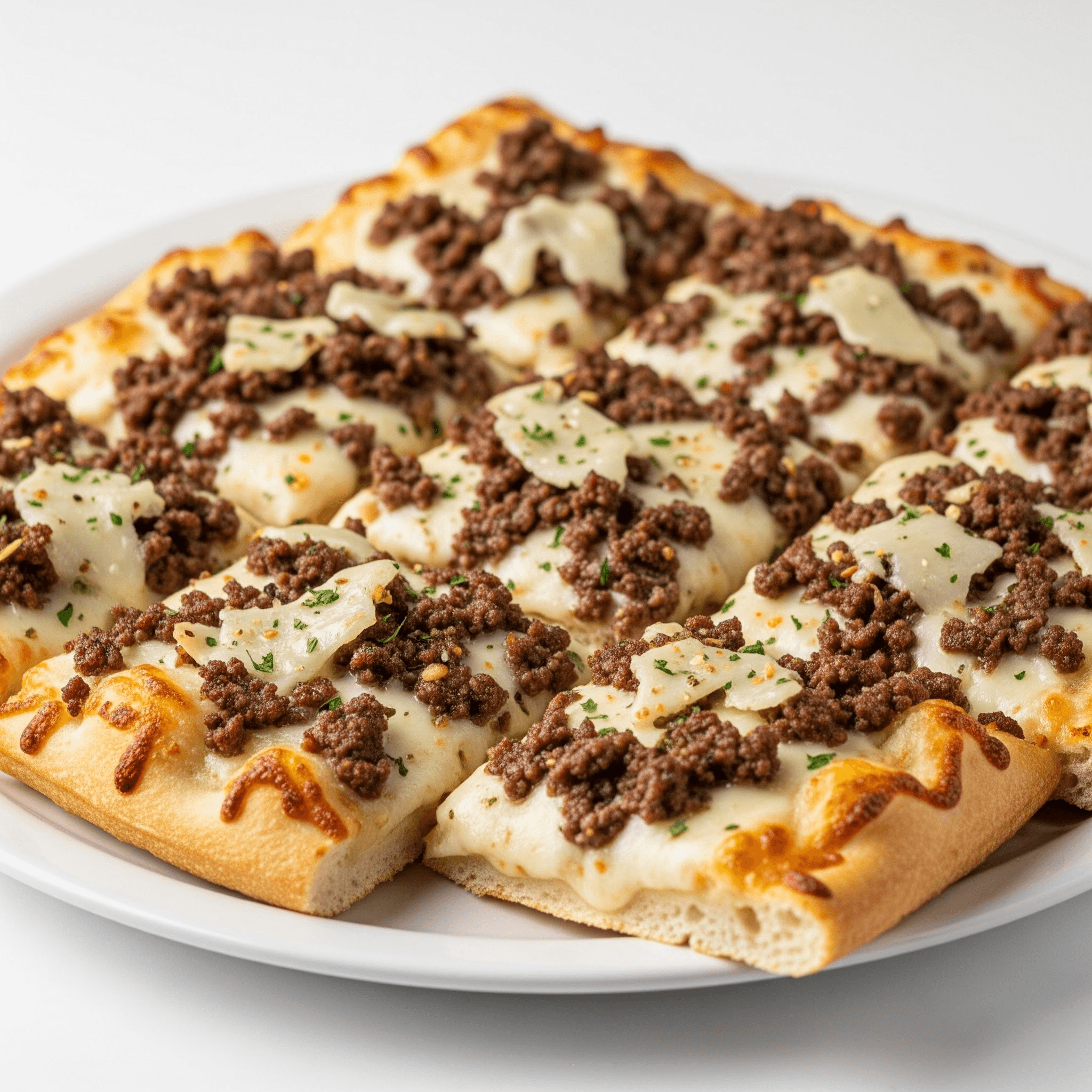 Plateau Pizza sauce blanche Viande hachée