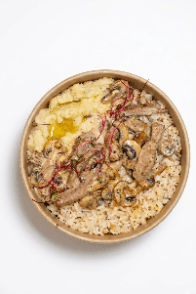 Creamy chiken au mushrooms
