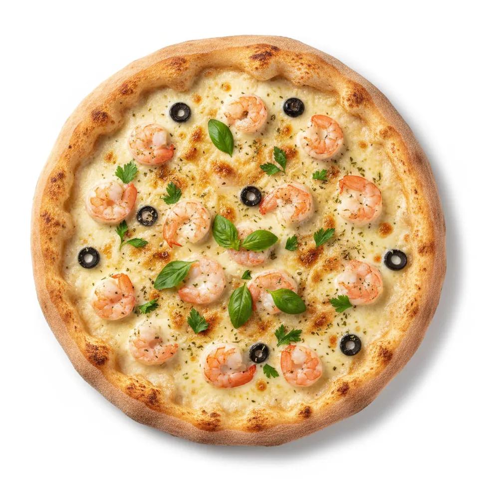 Pizza Crevette Blanche