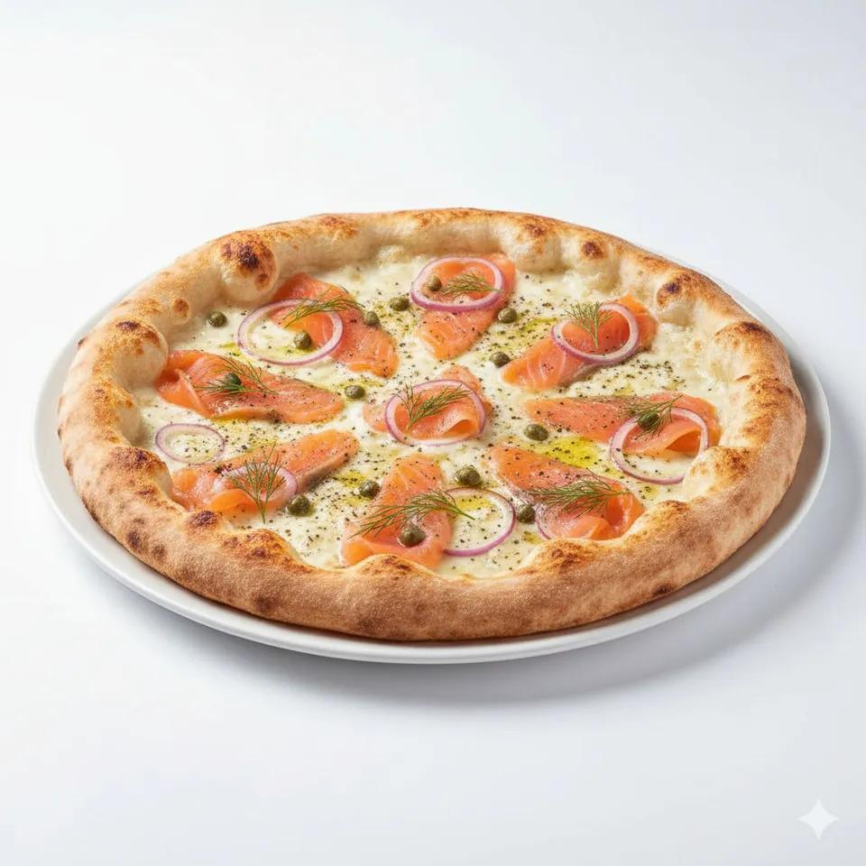 Pizza Saumon Blanche