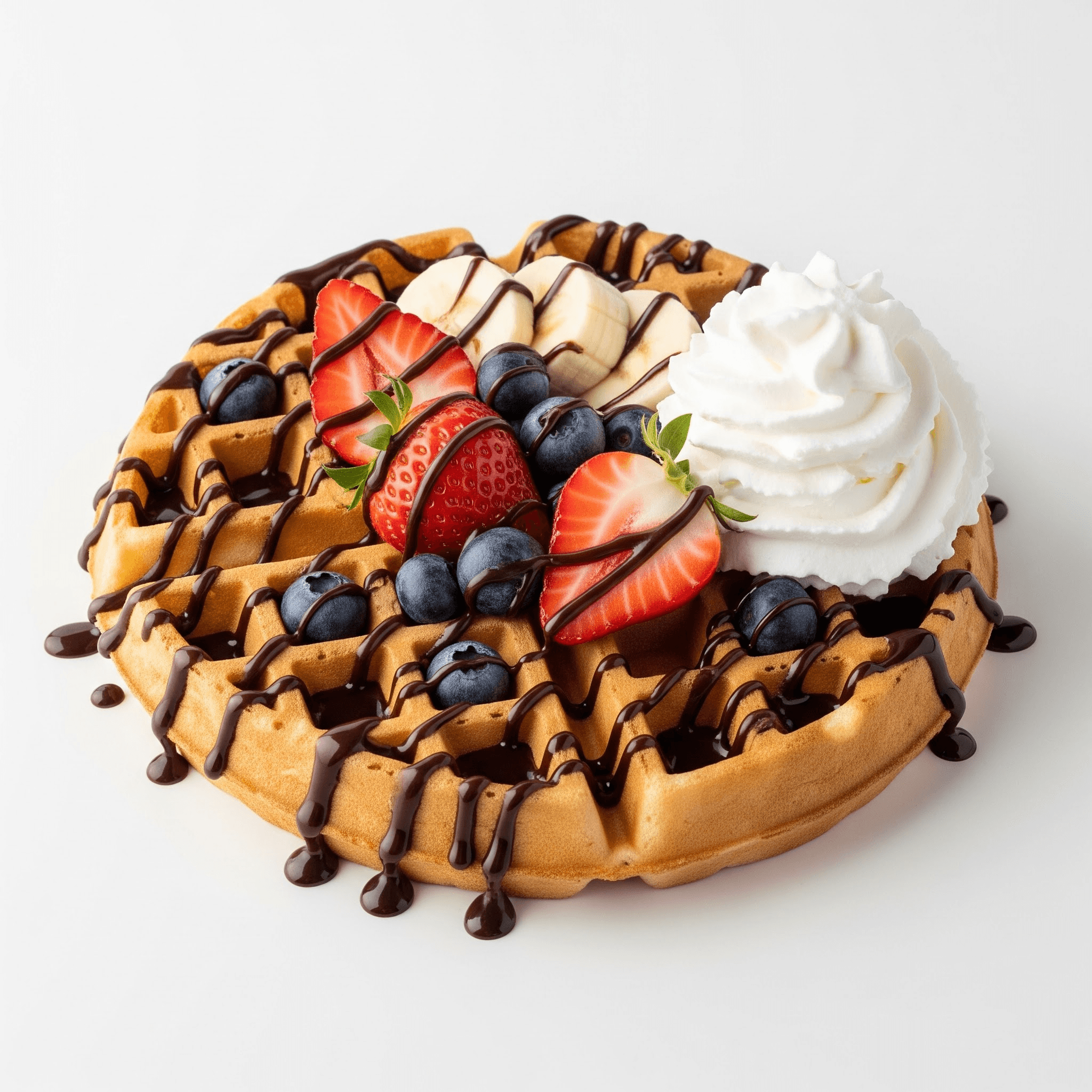 Gaufre Chocolat Fruits Chantilly