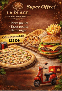 Pizza Poulet + Tacos Poulet + Hamburger