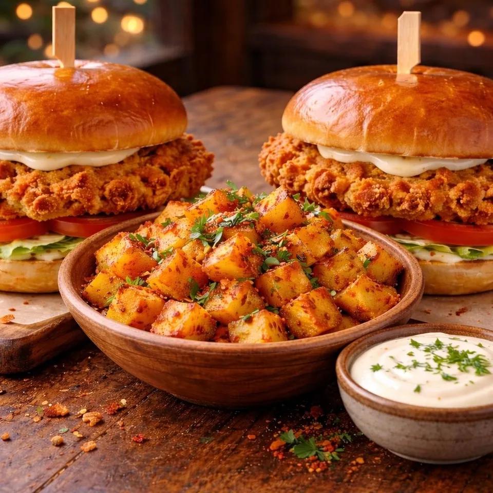 Double burger crispy