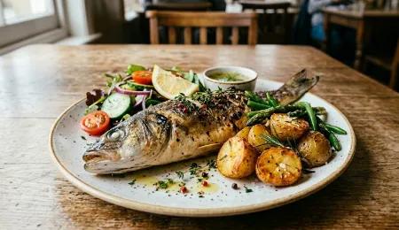 Plat Loup de Mer Garni