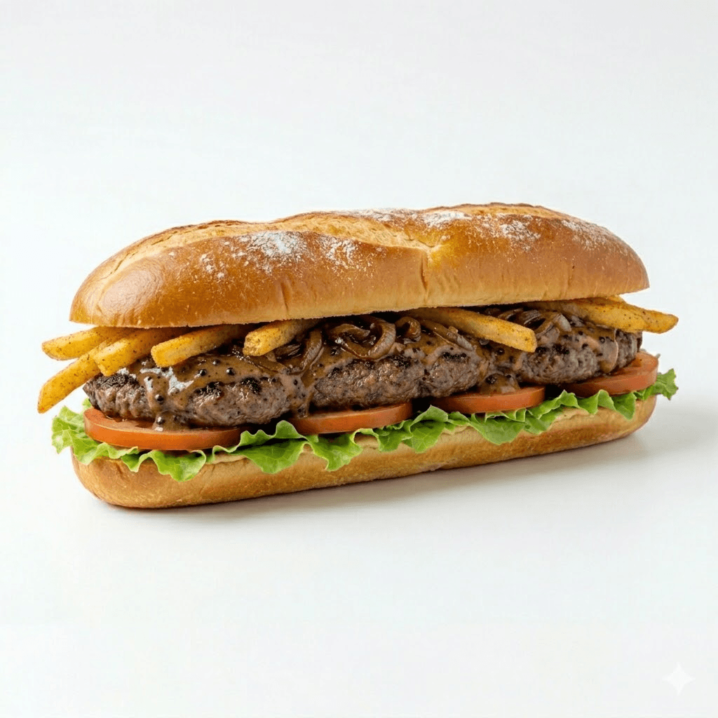 Sandwich Steak Haché poivre