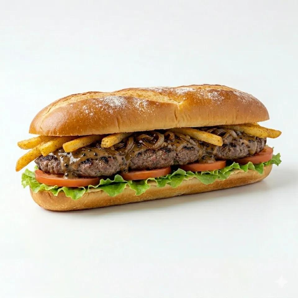 Sandwich Steak Haché poivre