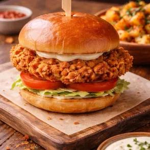 Burger crispy spécial