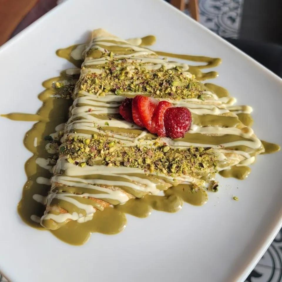 Crêpe pistache