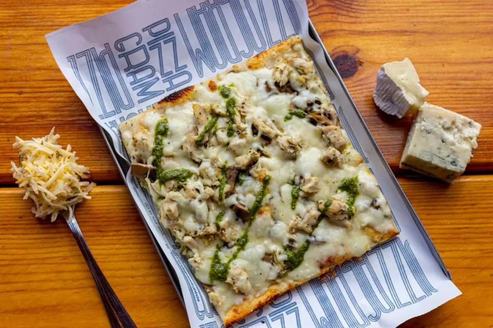 Pizza Poulet & Pesto - 1/2 Plateau