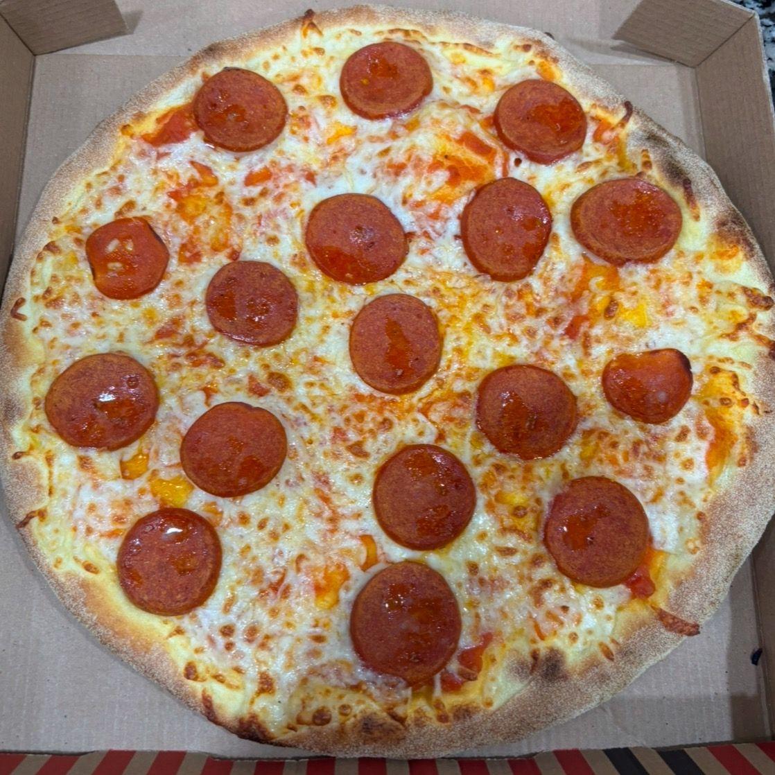 Pizza pepperoni de dinde