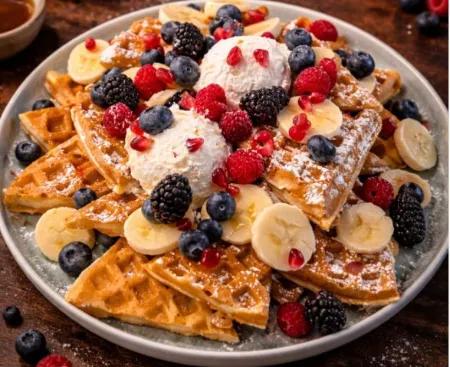 Gaufre Cubes Mini Pancake Chocolat