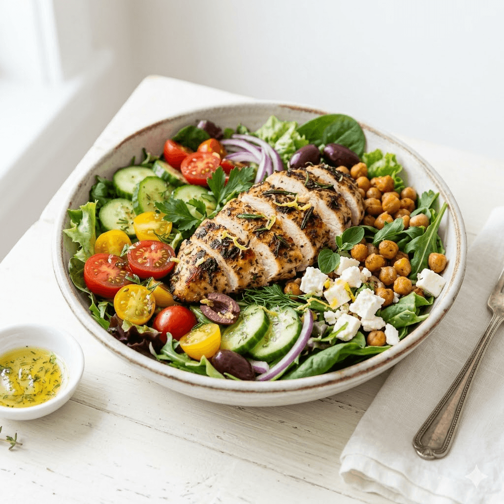 Salade Méditerraneene Poulet