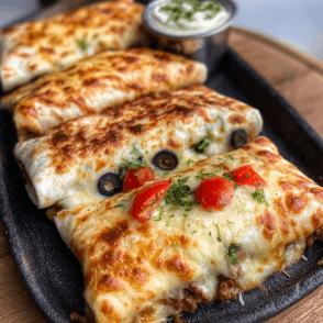 Tacos Viande Hachee Gratine