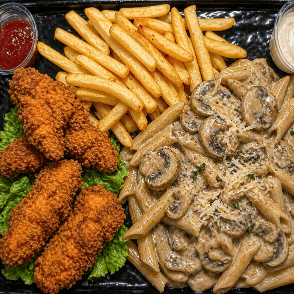 Chicken A La Sauce Champignons