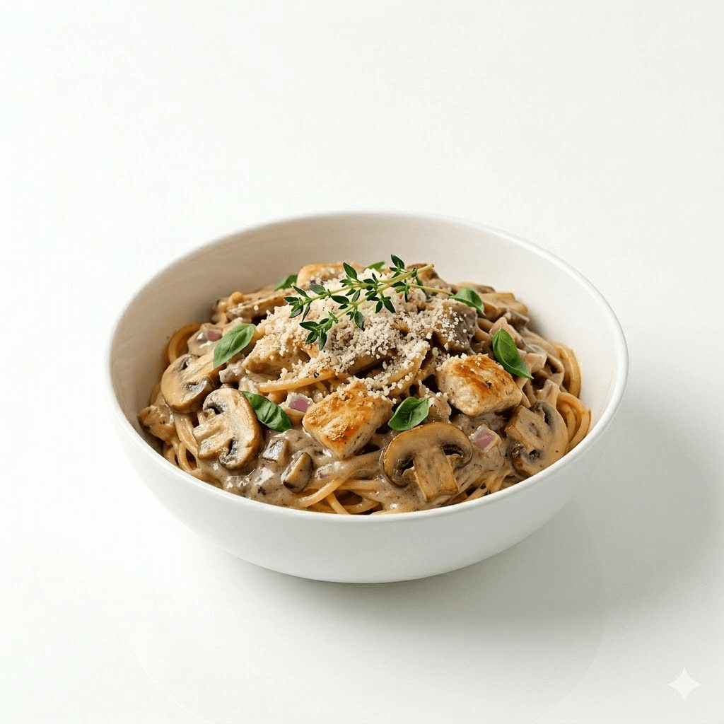 Sauce champignon et poulet