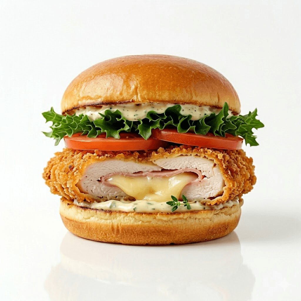 Burger cordon bleu