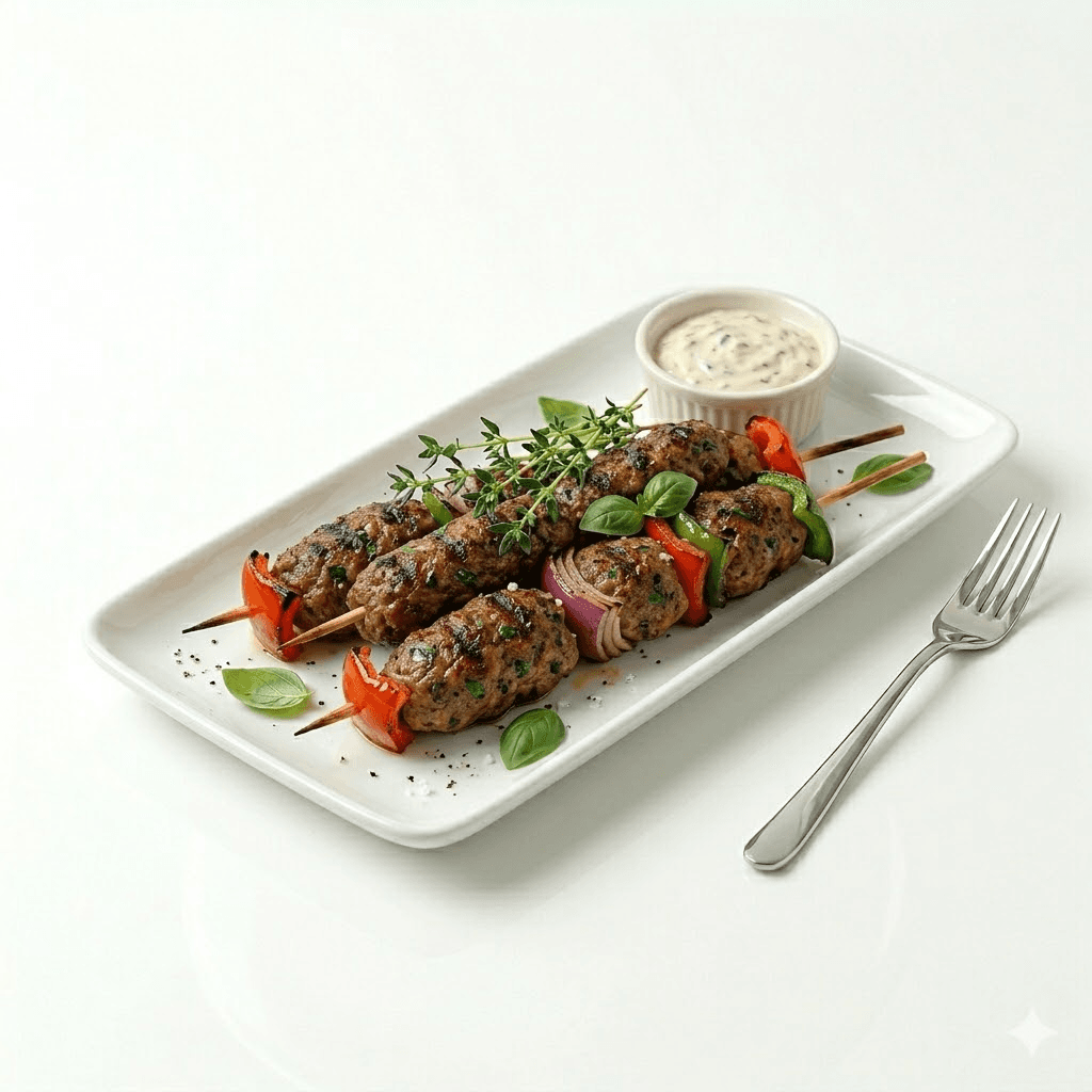 Brochette viande hachée