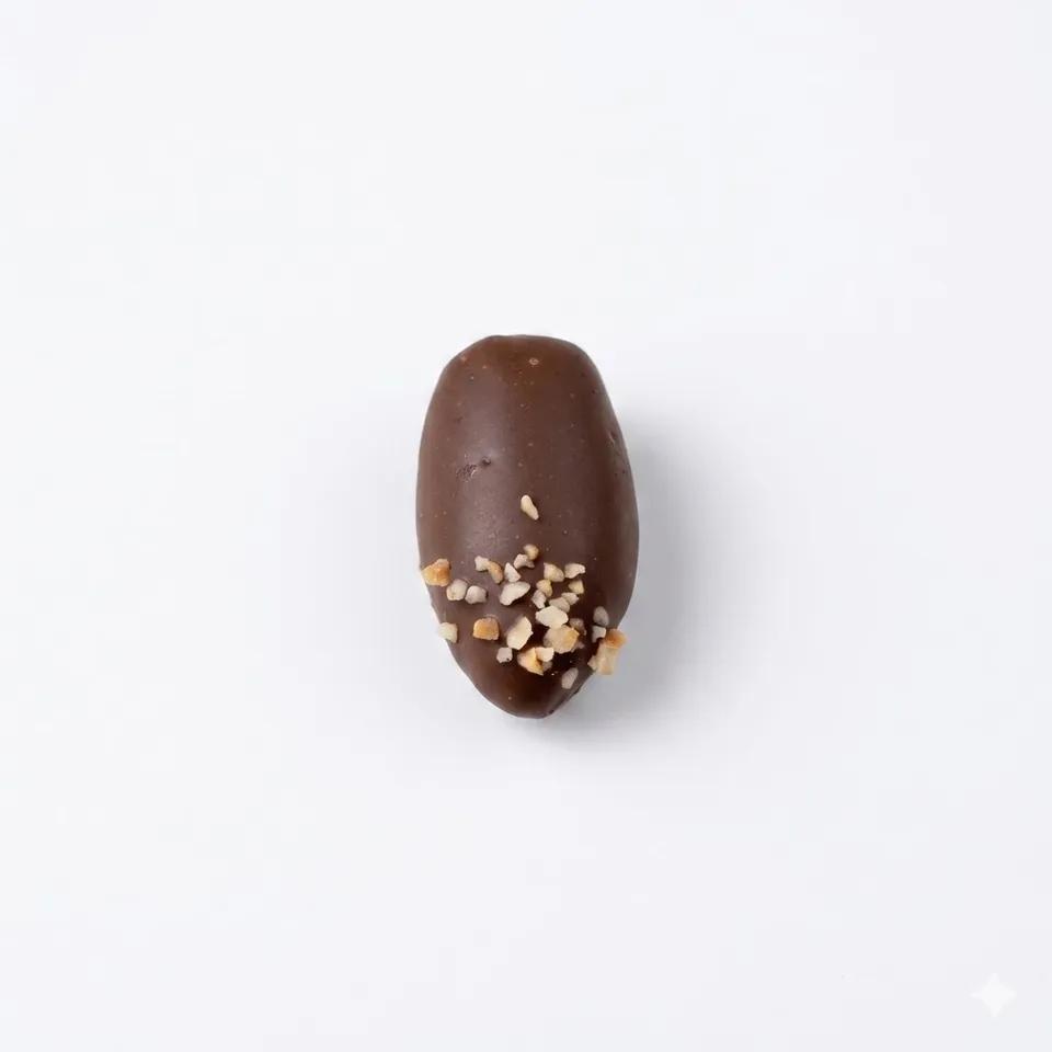 Dattes Fourrées au Praliné Noisettes Enrobées de Chocolat au Lait