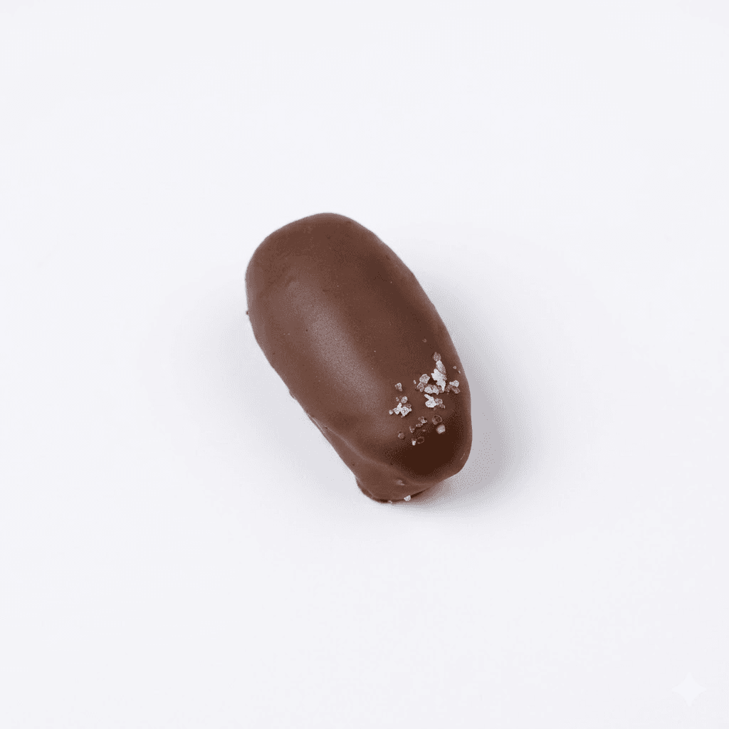 Dattes Fourrées au  Caramel Beurre Salé Enrobées de Chocolat au Lait