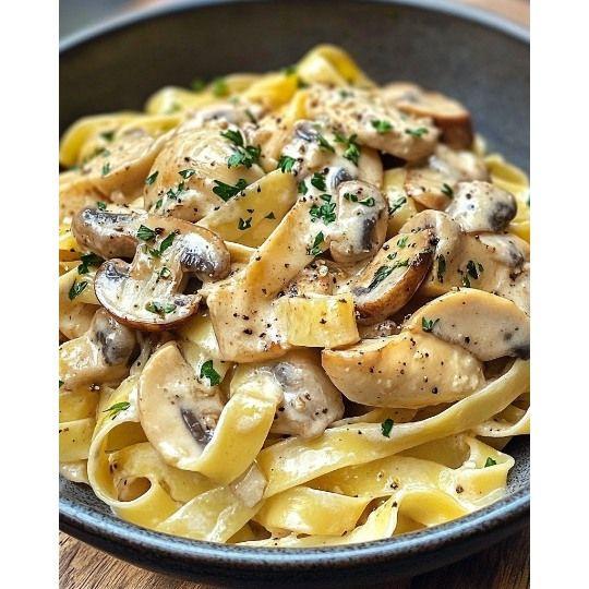 Tagliatelle Poulet Champignon