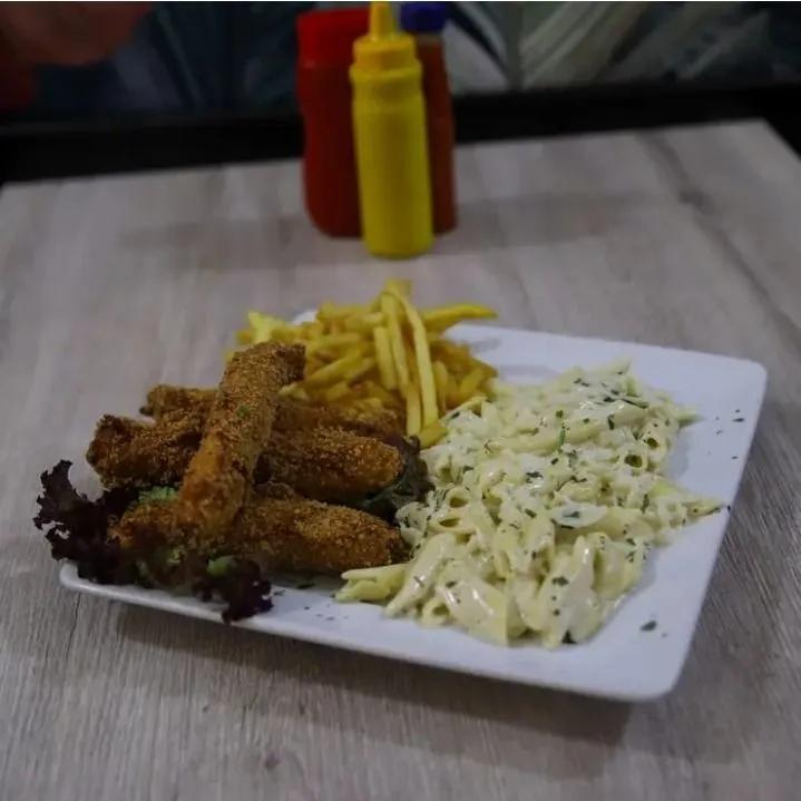 Plat chicken blanche