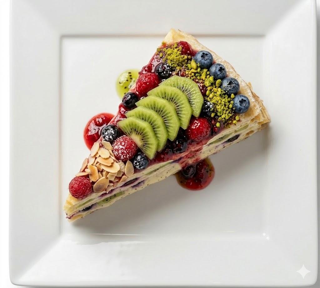 Crusty 3-fruit crepe